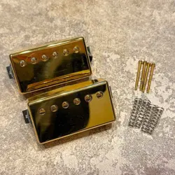 GIBSON TYPE1 TYPE3 HUMBUCKER PICKUP SET GOLD COVER