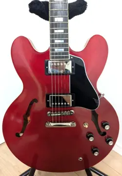 EPIPHONE INSPIRED BY GIBSON 1962 ES-335 SEMI-HOLLOW GUITAR CHERRY RED W/HARDCASE