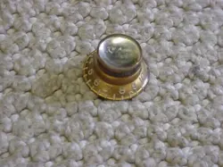 VINTAGE 1960S GIBSON GOLD REFLECTOR KNOB  LES PAUL, CUSTOM ,ES335 ,AND OTHERS