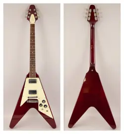 GIBSON FLYING V CHERRY MADE IN USA 1981 SOLID BODY ELECTRIC GUITAR