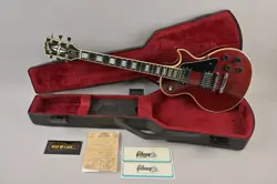 1979 VINTAGE GIBSON LES PAUL CUSTOM WINE RED  OHSC ORIGINAL RECEIPT 1970'S USA