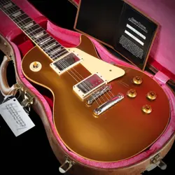 GIBSON CUSTOM SHOP 1957 LES PAUL STANDARD REISSUE VOS DOUBLE GOLD DARK BACK