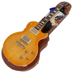 GIBSON TRADITIONAL 2017 ELECTRIC GUITAR PLAIN TOP LEMON BURST USED