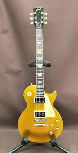 GIBSON LES PAUL CLASSIC ALL GOLD ELECTRIC GUITAR SAFE DELIVERY FROM JAPAN