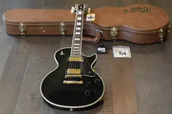 2010 GIBSON LES PAUL CUSTOM LITE ELECTRIC GUITAR BLACK EBONY + OHSC