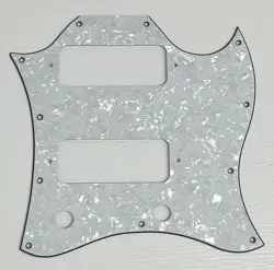 PICKGUARD COMPATIBLE FOR FIT GIBSON SG FULL FACE P90 STYLE GUITAR WHITE PEARL