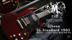 GIBSON SG STANDARD HERITAGE CHERRY 1995 W/ MONTY'S GUITARS RETRO WIND HUMBU