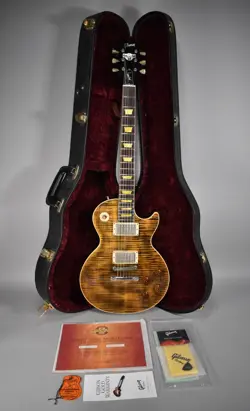 2005 GIBSON CUSTOM SHOP JOE PERRY SIGNATURE BONEYARD LES PAUL W/OHSC