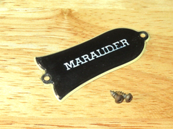 GIBSON 1975 BLACK 2 PLY MARAUDER TRUSS ROD COVER