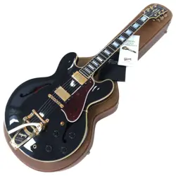 GIBSON USED GIBSON MEMPHIS ES-355 WITH BIGSBY VOS EBONY BLACK 2015 MODEL