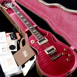 GIBSON CUSTOM SHOP / 1959 LES PAUL STANDARD 5A QUILT TOP TRANS PINK GLOSS 942418