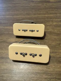 G.M. P-90 SOAP BAR PICKUP SET CREAM ALNICO 5 FOR GIBSON, EPIPHONE 