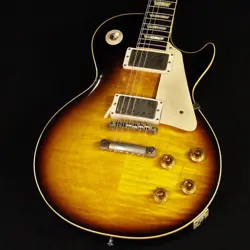 GIBSON CS / ML 1959 LES PAUL STANDARD LIGHT AGED KINDRED BURST EBONY BACK 9 4859