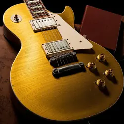 USED GIBSON CUSTOM / HC 1957 LES PAUL STANDARD GOLD TOP TOM MURPHY AGED 2014