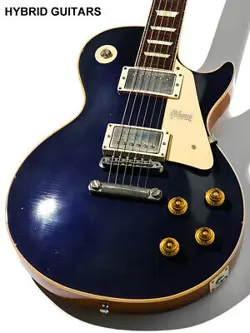 GIBSON CUSTOM SHOP M2M 1957 LES PAUL STANDARD AGED CANDY BLUE 2019