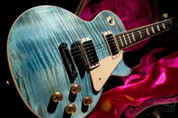 GIBSON USA  2014 LES PAUL TRADITIONAL EMERALD BLUE BURST W/HARD CASE