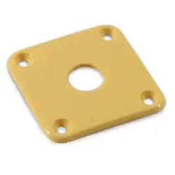 WD CONTOURED SQUARE JACK PLATE FOR GIBSON LES PAUL - CREAM