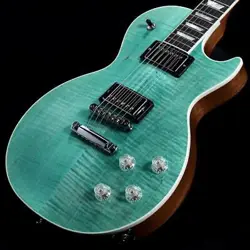 GIBSON LES PAUL MODERN FIGURED SEAFOAM GREEN WITH HARD CASE