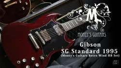 GIBSON SG STANDARD HERITAGE CHERRY 1995 W MONTY'S GUITARS RETRO WIND HUMBUCKER