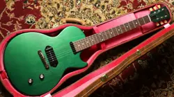 GIBSON CUSTOM SHOP 1957 LES PAUL JUNIOR SC MOD COLLECTION VOS SATIN EMERALD DEMO
