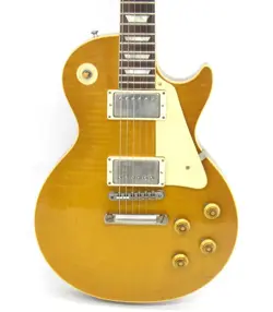 GIBSON CUSTOM SHOP 1958 LES PAUL STANDARD REISSUE LEMON DROP HARD ROCK MAPLE