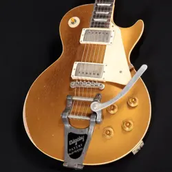 GIBSON CUSTOM SHOP MURPHY LAB 1957 LES PAUL STD W/BIGSBY HEAVY AGED GOLD TOP