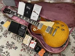 GIBSON CUSTOM SHOP 60TH ANNIVERSARY '59 LES PAUL STANDARD VOS SLOW ICED TEA FADE