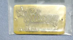 GIBSON VINTAGE 1980S GUITAR HOUSE BADGE HARD CASE ACCESSORY RARE