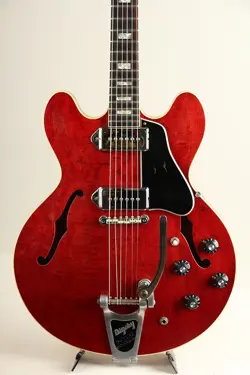 GIBSON USA 1967 ES-330TDC BIGSBY CHERRY FULL HOLLOW W/CHIPBOARD CASE