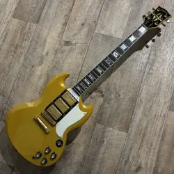 GIBSON 30TH ANNIVERSARY SG CUSTOM 3 PICKUP LIMITED EDITION TV YELLOW USA 1991