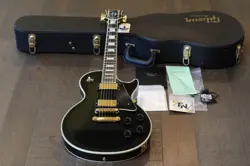 2010 GIBSON LES PAUL CUSTOM ELECTRIC GUITAR BLACK EBONY + COA OHSC