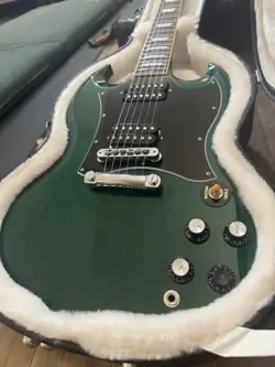 GIBSON SG STANDARD ELECTRIC GUITAR 6-STRING SOLID TEAL BURST WITH HARD CASE