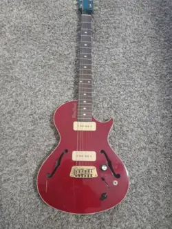 2001 GIBSON BLUESHAWK ELECTRIC GUITAR CHERRY W/ GIBSON HARD CASE FOR PARTS