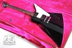 GIBSON EXPLORER REISSUE EBONY BLACK MADE IN USA 1992 SOLID ELECTRIC GUITAR MOD
