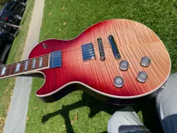 2018 GIBSON LES PAUL STANDARD HP LEFT-HANDED HOT PINK FADE FLAMETOP 8.5 LBS