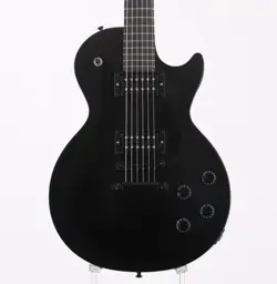 GIBSON USA LES PAUL GOTHIC MORTE SATIN EBONY 2011 USED ROSEWOOD FB W/SOFT CASE