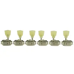 KLUSON 3 X 3 NO LINE TUNERS FOR GIBSON LES PAUL KEYSTONE BUTTONS NICKEL