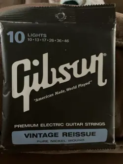 GIBSON VINTAGE REISSUE PURE NICKEL 10-46 STRING NEW 10 (2)