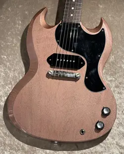 GIBSON CUSTOM SHOP 1963 SG JUNIOR WITH LIGHTNING BAR TV HEATHER POLY VOS #GG6QY