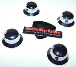 GIBSON LES PAUL KNOBS UFO HIGH PERFORMANCE CHROME GUITAR PARTS CUSTOM PROTOTYPE