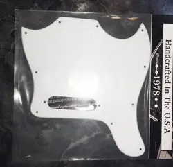 WHITE PICKGUARD FOR SINGLE PU GIBSON MELODY MAKER SG STYLE LATER VERSION '68-'70
