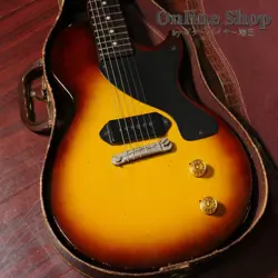 GIBSON EXPLANATION DEMO VIDEO VINTAGE 1955 GIBSON LES PAUL JR. SUNBURST