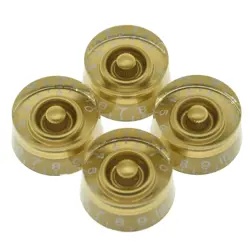 NEW 4 GOLD BUTTONS FOR CTS - GIBSON USA LES PAUL, SG GUITAR
