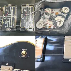 GIBSON USED ELECTRIC GUITAR GIBSON LES PAUL CUSTOM EBONY MADE IN 1989 GIBSON LES