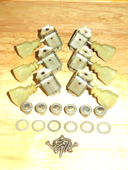 GIBSON 1973 KLUSON NICKEL DELUXE TUNERS W/ CROWN KEYS