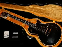 GIBSON CUSTOM SHOP HISTORIC COLLECTION 1957 LES PAUL CUSTOM REISSUE EBONY 3-PICK