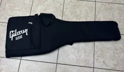 GIBSON USA ELECTRIC GUITAR GIG BAG PADDED BLACK WHITE BACKPACK STRAPS