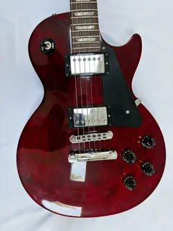 VINTAGE GIBSON USA LES PAUL STUDIO ELECTRIC GUITAR 1996 WINE RED W/ HARD CASE