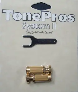 SS1-G TONEPROS STANDARD (US THREAD) SMALL CAP (GIBSON SIZE) LOCKING STUD, GOLD