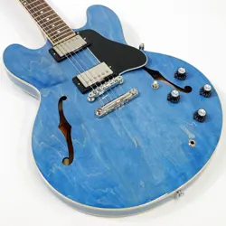 GIBSON USA ES-335 CUSTOM COLOR SERIES OCEAN BLUE W/HARD CASE SAFE PACKING